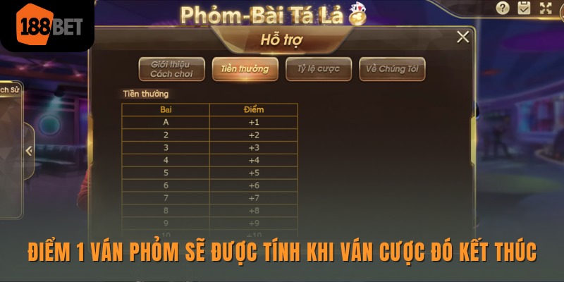 Khám phá Phỏm Online 188bet và bí quyết chơi phỏm tất thắng 2 Điểm 1 ván phỏm sẽ được tính khi ván cược đó kết thúc