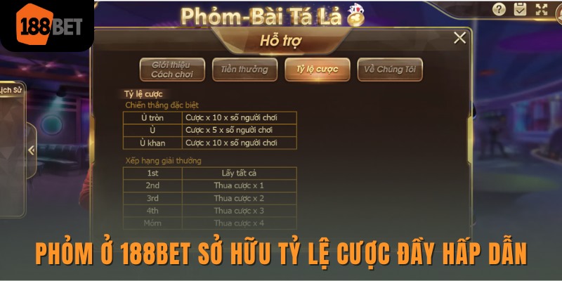 Khám phá Phỏm Online 188bet và bí quyết chơi phỏm tất thắng 3 Phỏm ở 188bet sở hữu tỷ lệ cược đầy hấp dẫn